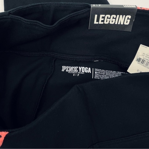 NWT PINK Victoria’s Secret Black Yoga Leggings Size Small - Picture 6 of 6